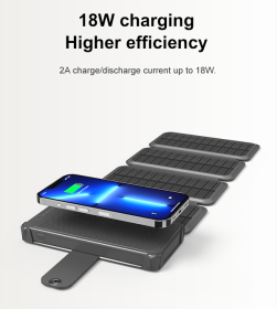 20,000 mAh Solar Charging Adapter; Folding Mobile Phone Mobile Power Portable solar mobile phone charger solar panel Folding solar panel charger