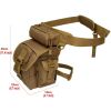 ANTARCTICA Waterproof Military Tactical Drop Leg Pouch Bag Type B Cross Over Leg Rig Outdoor Bike Cycling Hiking Thigh Bag