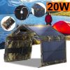 Solar Panel For Travel Foldable Waterproof Portable Plate for Outdoor USB 20W 6W 3W 5V Folding Chargeable for Phone Battery