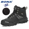 BONA 2022 New Arrival Hiking Shoes Men Outdoor Trekking Shoes Trainers Sports Sneakers Man Mountain Climbing Footwear Masculino